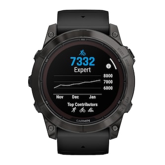 Garmin Fēnix® 7X Pro – Sapphire Solar Edition Carbon Grey DLC Titanium with Black Band 51mm Smart Watch Garmin Fēnix® 7X Pro – Sapphire Solar Edition Carbon Grey DLC Titanium with Black Band 51mm Smart Watch