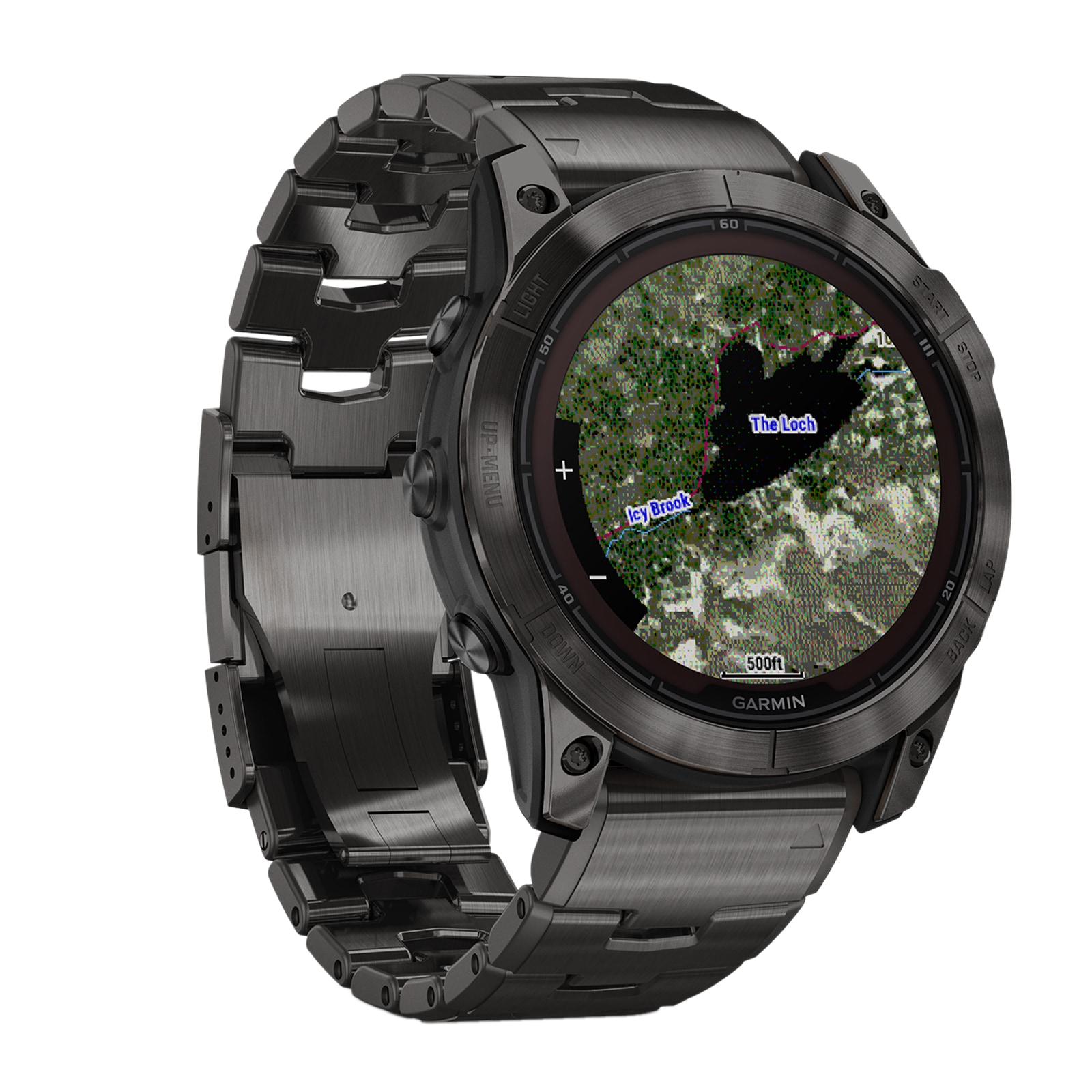 Garmin Fēnix® 7X Pro – Sapphire Solar Edition Carbon Gray DLC Titanium with Vented Titanium Bracelet 51mm Smart Watch Garmin Fēnix® 7X Pro – Sapphire Solar Edition Carbon Gray DLC Titanium with Vented Titanium Bracelet 51mm Smart Watch