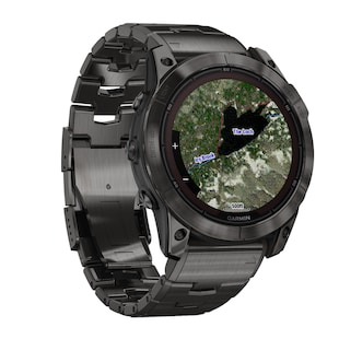 Garmin Fēnix® 7X Pro – Sapphire Solar Edition Carbon Gray DLC Titanium with Vented Titanium Bracelet 51mm Smart Watch