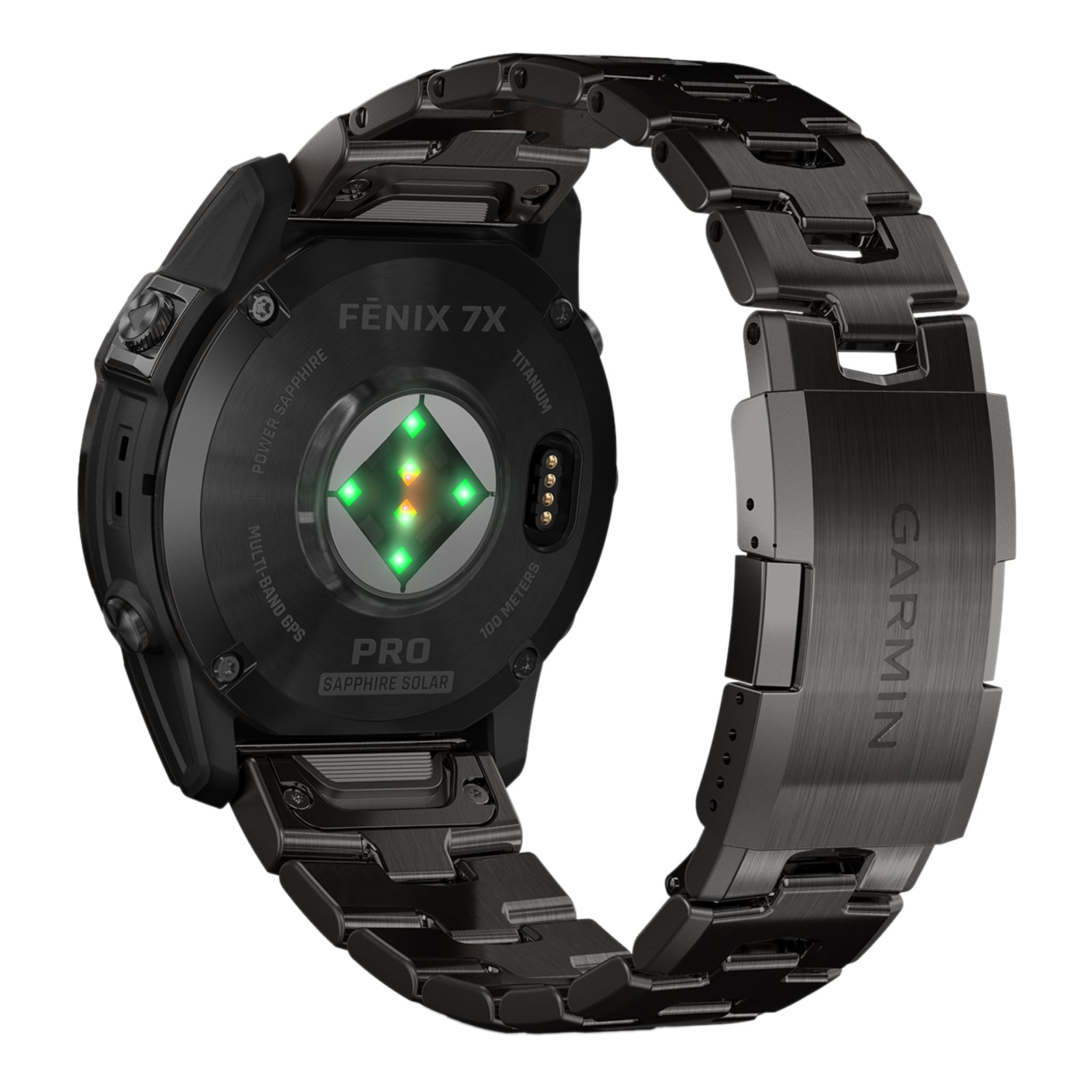 Garmin Fēnix® 7X Pro – Sapphire Solar Edition Carbon Gray DLC Titanium with Vented Titanium Bracelet 51mm Smart Watch Garmin Fēnix® 7X Pro – Sapphire Solar Edition Carbon Gray DLC Titanium with Vented Titanium Bracelet 51mm Smart Watch