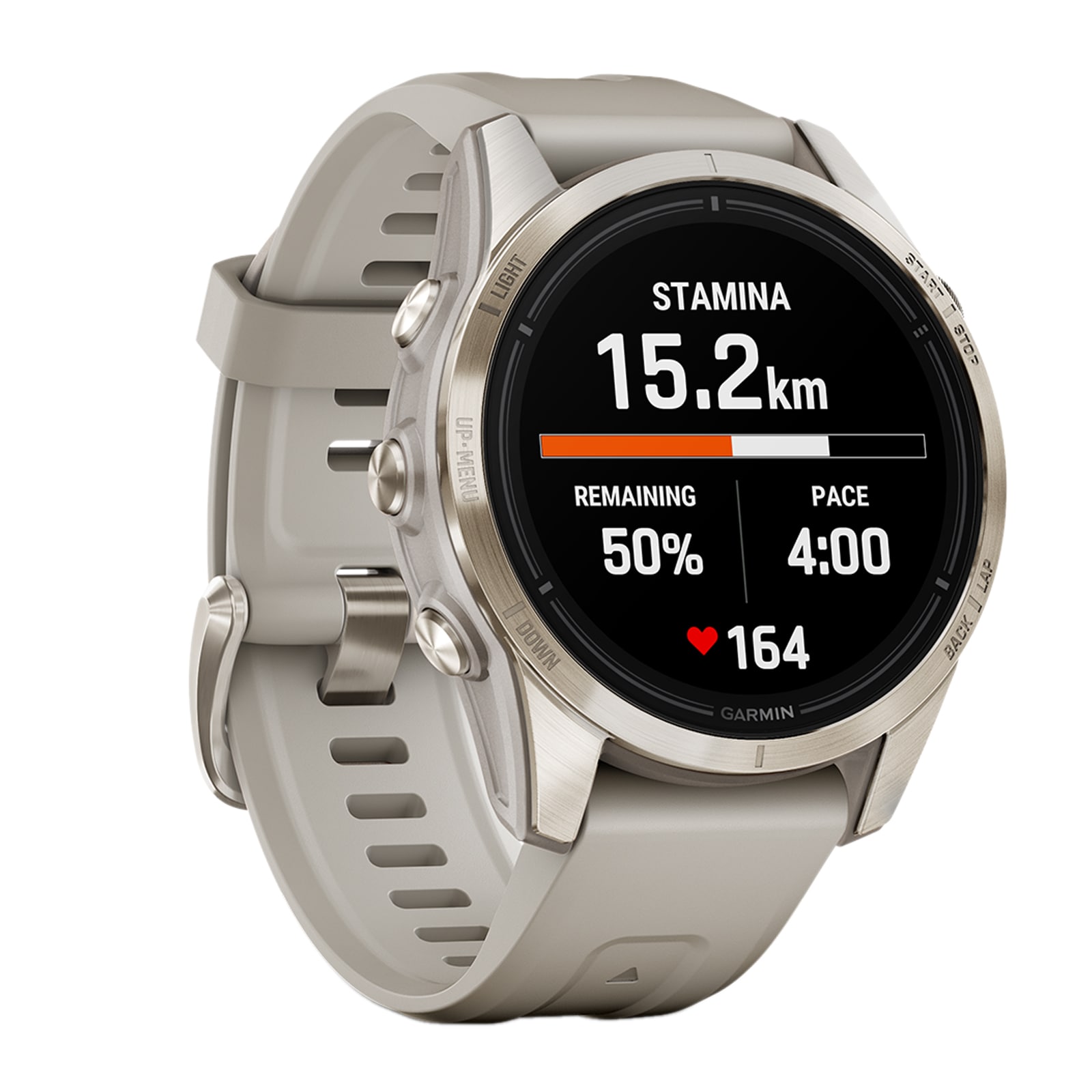 Garmin epix™ Pro (Gen 2) – Sapphire Edition 42mm Soft Gold with Light Sand Band Smart Watch Garmin epix™ Pro (Gen 2) – Sapphire Edition 42mm Soft Gold with Light Sand Band Smart Watch