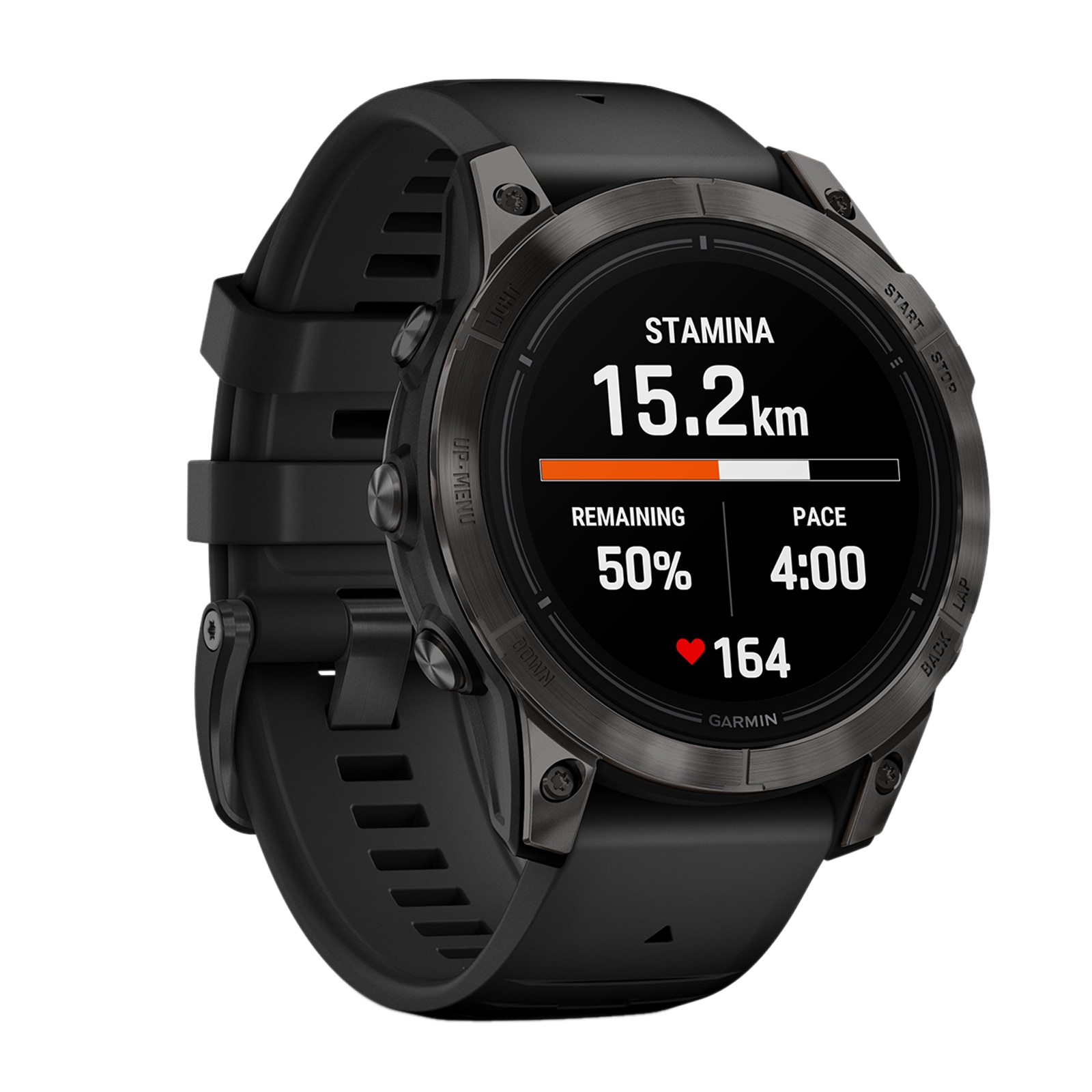 Garmin epix™ Pro (Gen 2) – Sapphire Edition 47mm Carbon Grey DLC Titanium with Black Band Smart Watch