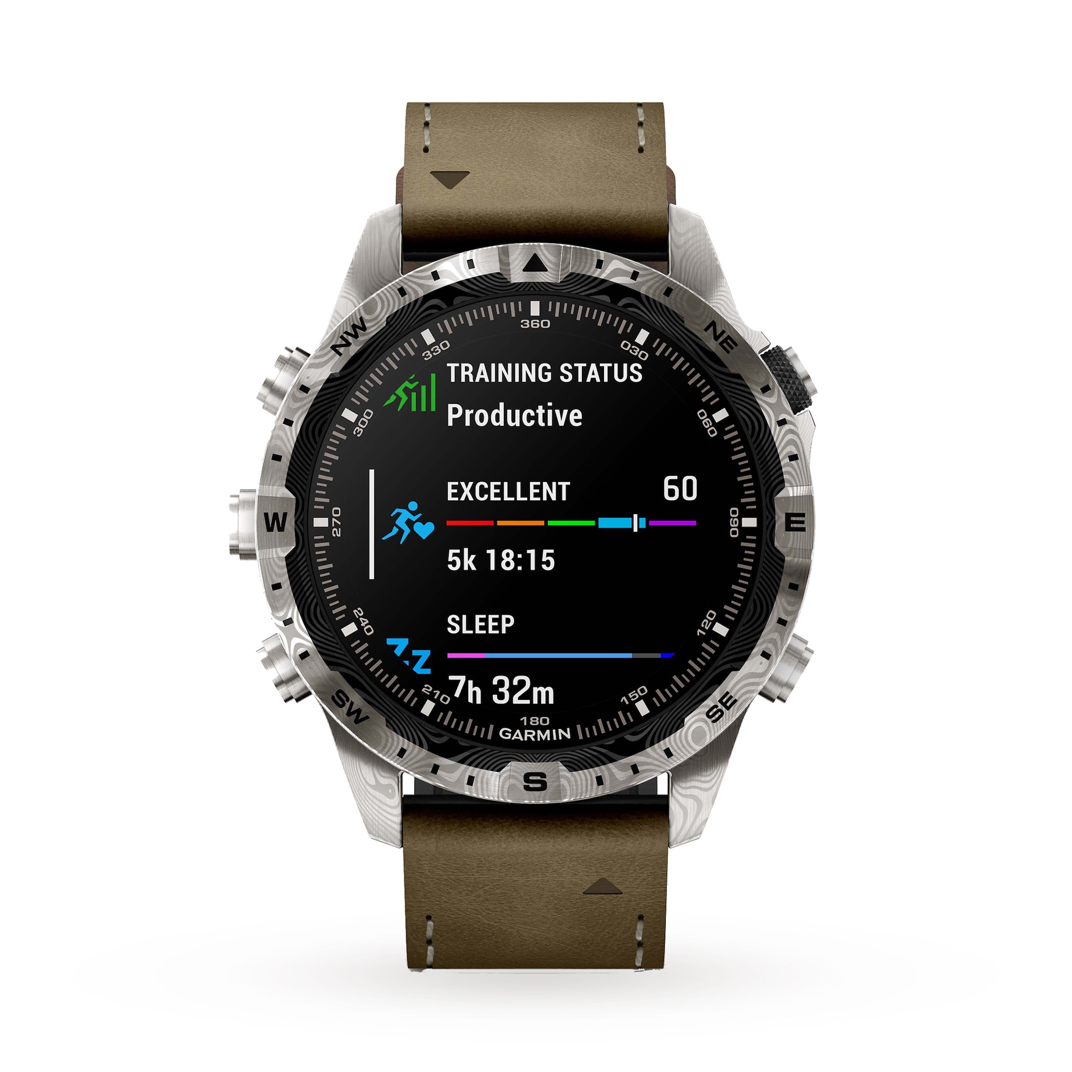 Garmin MARQ Adventurer (Gen 2) Damascus Steel Edition 46mm Smart Watch
