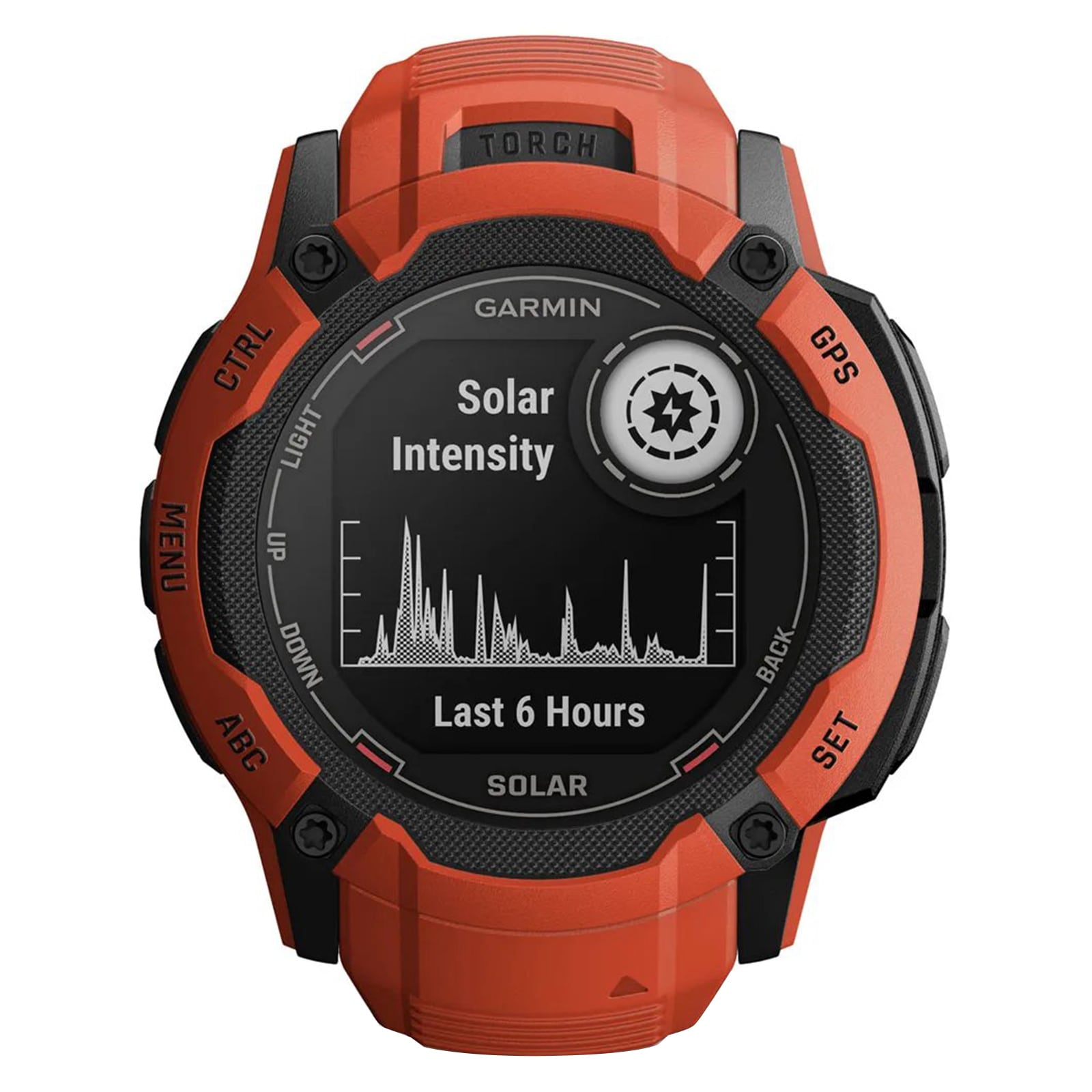 Garmin Instinct 2X Solar 50mm Unisex Smart Watch Red