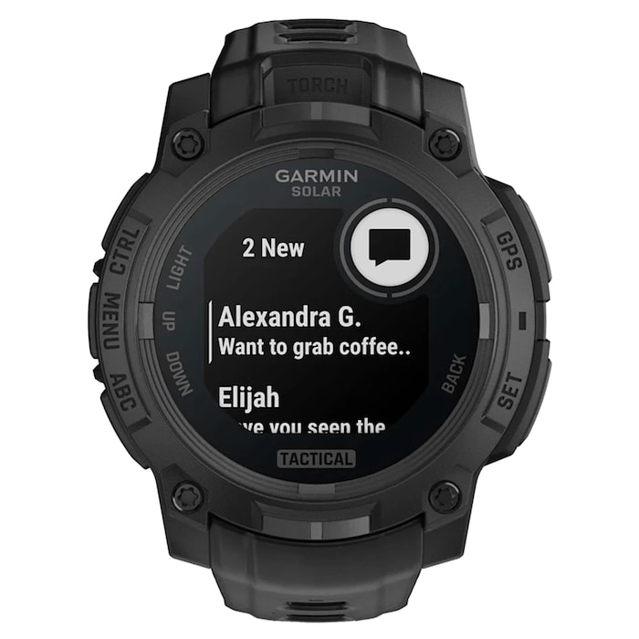 Garmin Instinct 3 Solar Tactical Edition 45mm Unisex Smart Watch Black