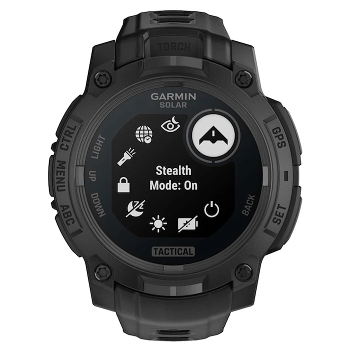 Garmin Instinct 3 Solar Tactical Edition 45mm Unisex Smart Watch Black