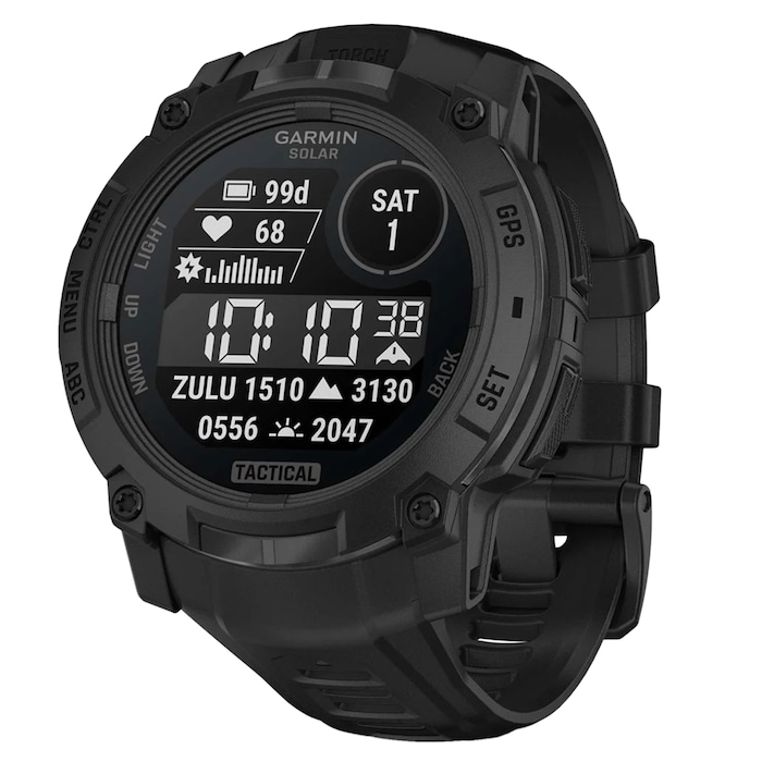 Garmin Instinct 3 Solar Tactical Edition 50mm Unisex Smart Watch Black