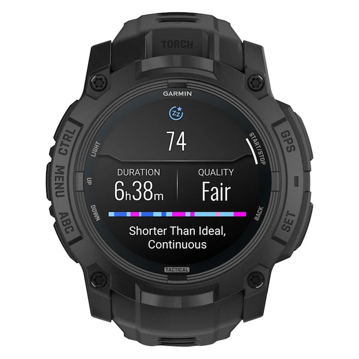Garmin Instinct 3 AMOLED Tactical Edition 50mm Unisex Smart Watch Black