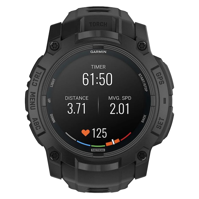 Garmin Instinct 3 AMOLED Tactical Edition 50mm Unisex Smart Watch Black