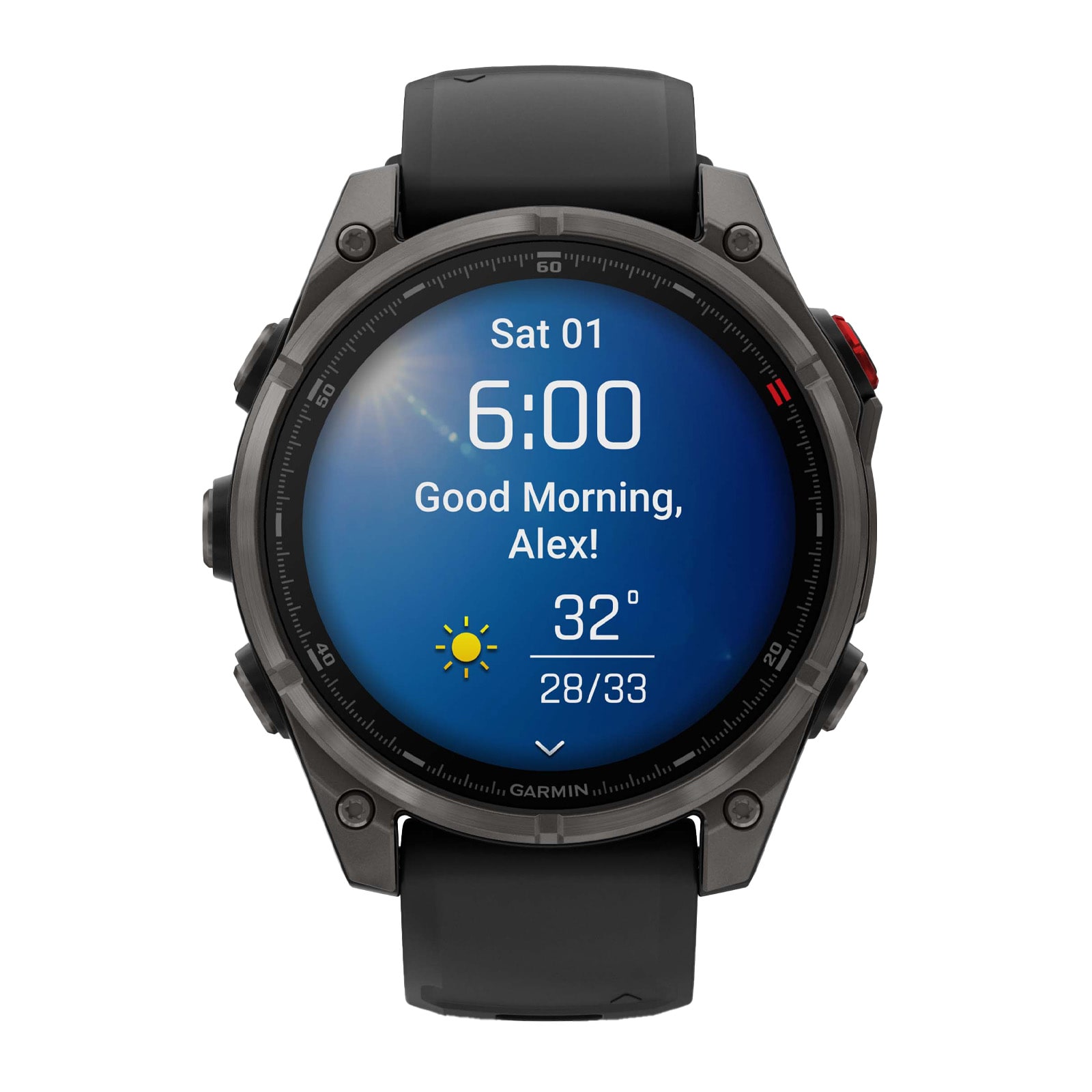 Garmin Fēnix® 8 Pro 47mm AMOLED Mens Watch Black Strap Garmin Fēnix® 8 Pro 47mm AMOLED Mens Watch Black Strap