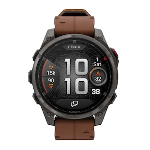 Garmin Fēnix® 8 Pro 47mm AMOLED Mens Watch Brown Strap
