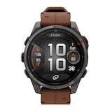 Garmin Fēnix® 8 Pro 47mm AMOLED Mens Watch Brown Strap