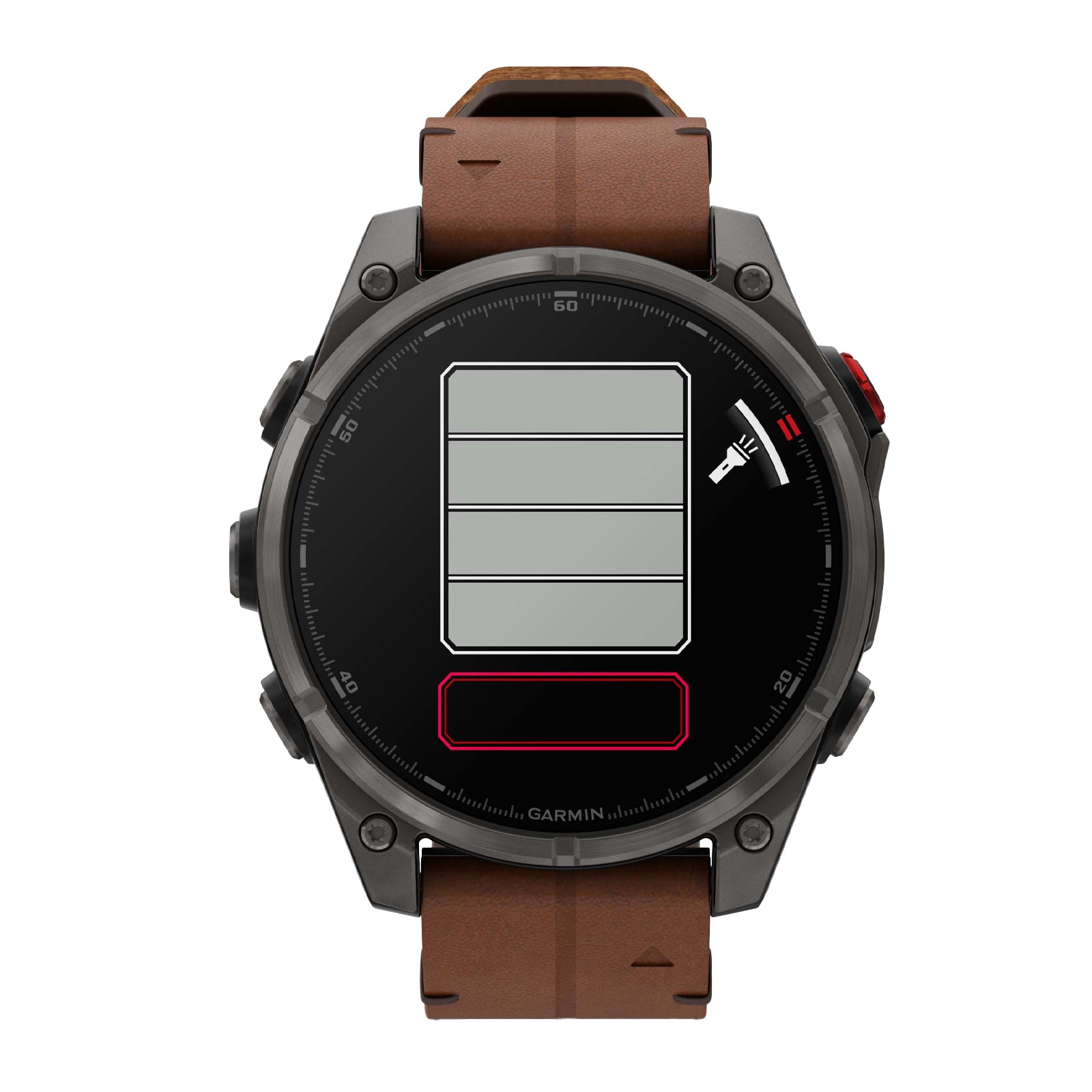 Garmin Fēnix® 8 Pro 47mm AMOLED Mens Watch Brown Strap 010-03198