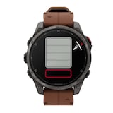 Garmin Fēnix® 8 Pro 47mm AMOLED Mens Watch Brown Strap