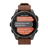 Garmin Fēnix® 8 Pro 47mm AMOLED Mens Watch Brown Strap