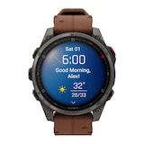 Garmin Fēnix® 8 Pro 47mm AMOLED Mens Watch Brown Strap