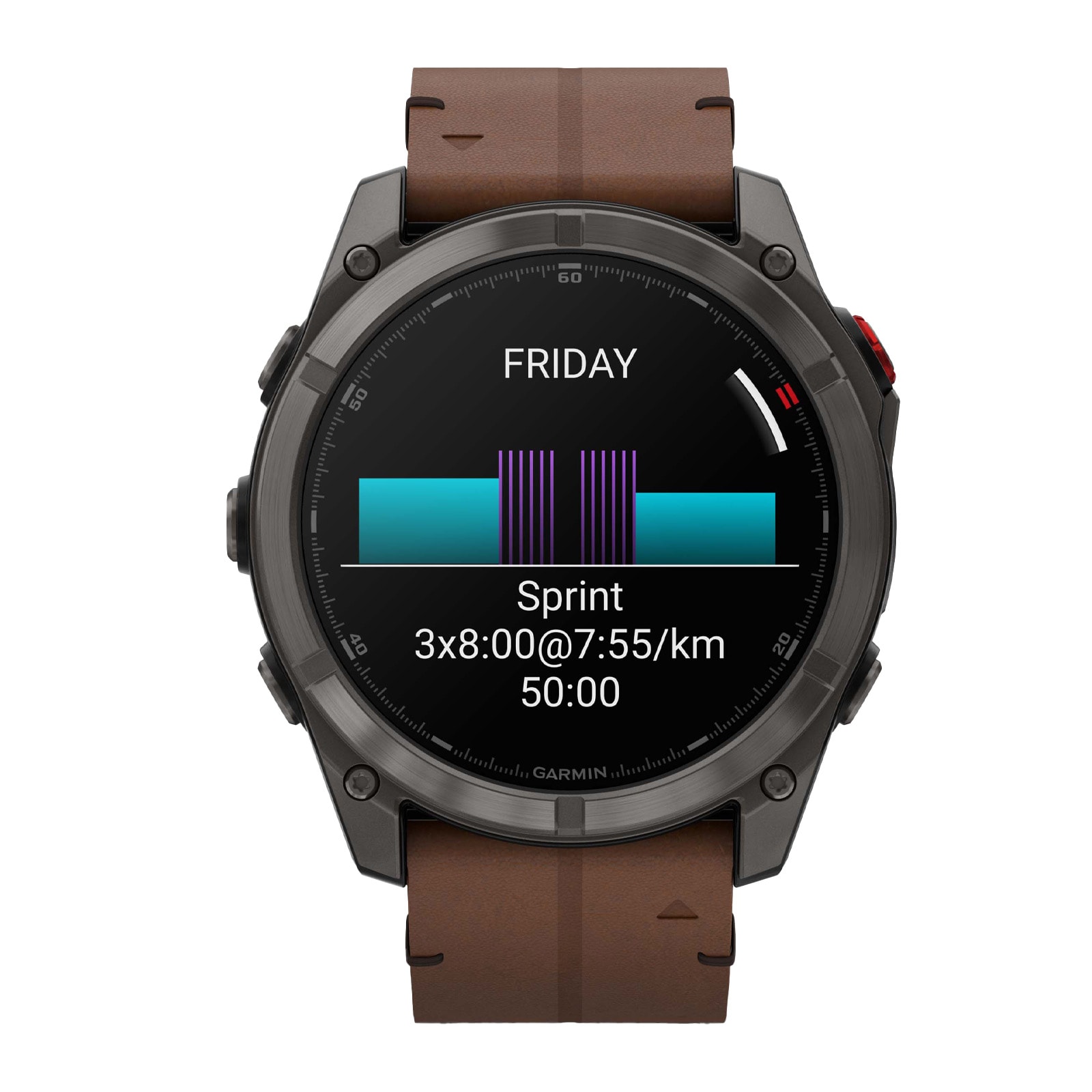Garmin Fēnix® 8 Pro 51mm AMOLED Mens Watch Brown Strap 010-03199