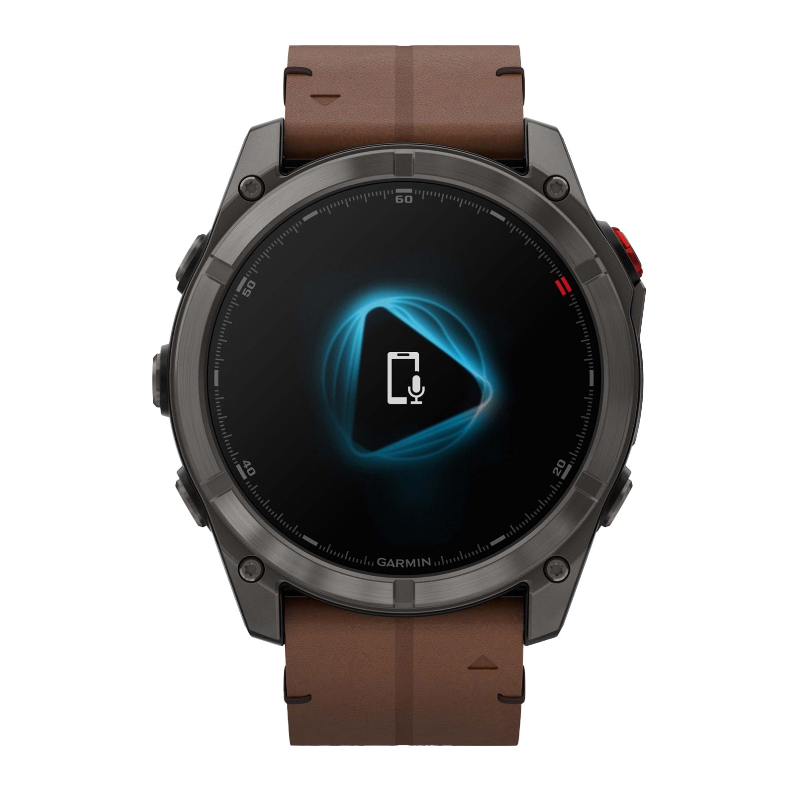 Garmin Fēnix® 8 Pro 51mm AMOLED Mens Watch Brown Strap Garmin Fēnix® 8 Pro 51mm AMOLED Mens Watch Brown Strap