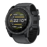 Garmin Tactix 8 Cerakote 51mm AMOLED Mens Watch Black Silicone Strap