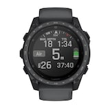 Garmin Tactix 8 Cerakote 51mm AMOLED Mens Watch Black Silicone Strap