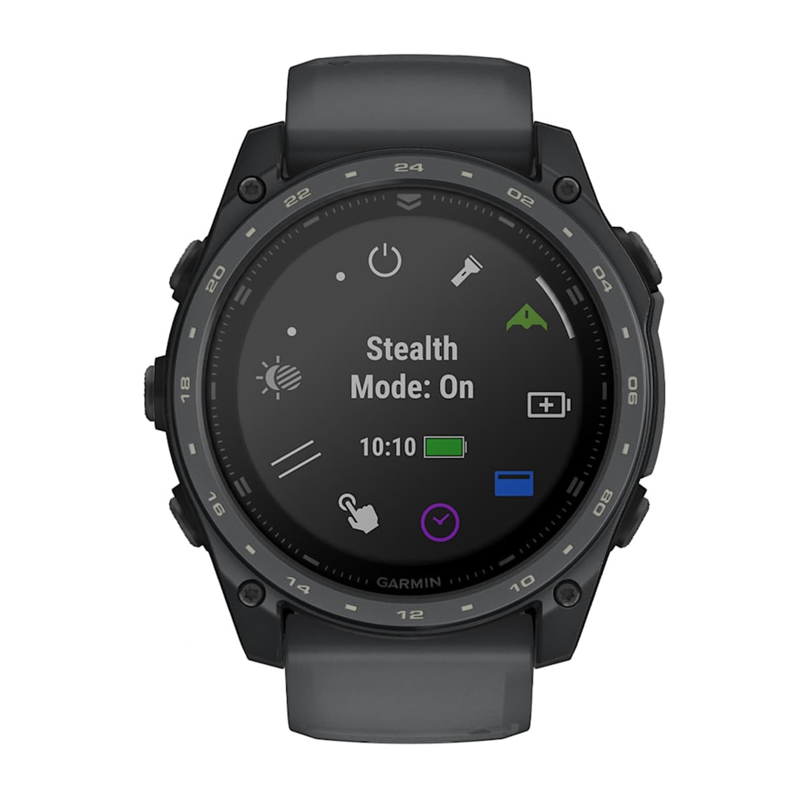 Garmin Tactix 8 Cerakote 51mm AMOLED Mens Watch Black Silicone Strap Garmin Tactix 8 Cerakote 51mm AMOLED Mens Watch Black Silicone Strap