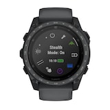 Garmin Tactix 8 Cerakote 51mm AMOLED Mens Watch Black Silicone Strap