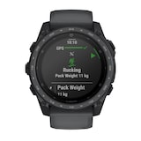 Garmin Tactix 8 Cerakote 51mm AMOLED Mens Watch Black Silicone Strap