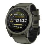 Garmin Tactix 8 Cerakote 51mm AMOLED Mens Watch Olive Silicone Strap