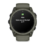 Garmin Tactix 8 Cerakote 51mm AMOLED Mens Watch Olive Silicone Strap