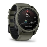 Garmin Tactix 8 Cerakote 51mm AMOLED Mens Watch Olive Silicone Strap
