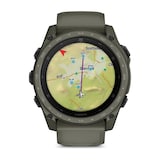 Garmin Tactix 8 Cerakote 51mm AMOLED Mens Watch Olive Silicone Strap