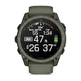 Garmin Tactix 8 Cerakote 51mm AMOLED Mens Watch Olive Silicone Strap