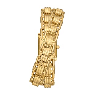 Tory Burch Eleanor Mini Double Wrap Gold Plated Ladies Watch