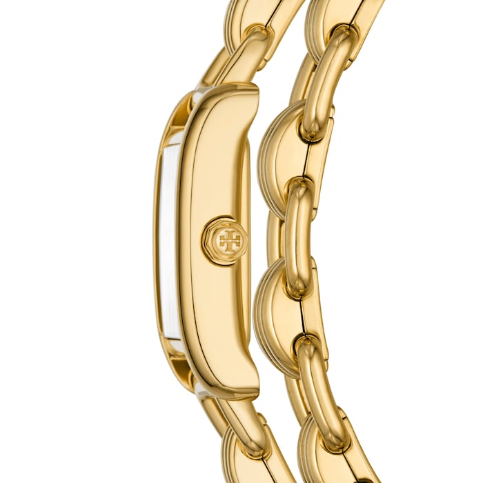 Tory Burch Eleanor Mini Double Wrap Gold Plated Ladies Watch