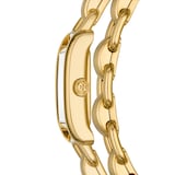 Tory Burch Eleanor Mini Double Wrap Gold Plated Ladies Watch
