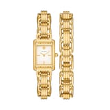 Tory Burch Eleanor Mini Double Wrap Gold Plated Ladies Watch