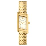 Tory Burch Eleanor Angled Gold Plated Ladies Watch