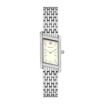 Tory Burch Eleanor Angled Silver Tone Ladies Watch