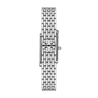 Tory Burch Eleanor Angled Silver Tone Ladies Watch