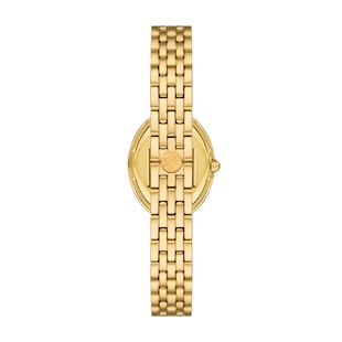 Tory Burch Oval Gold Plated Ladies Watch
