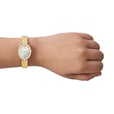 Tory Burch Oval Gold Plated Ladies Watch
