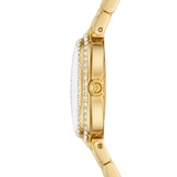 Tory Burch Oval Gold Plated Green Dial Ladies Watch