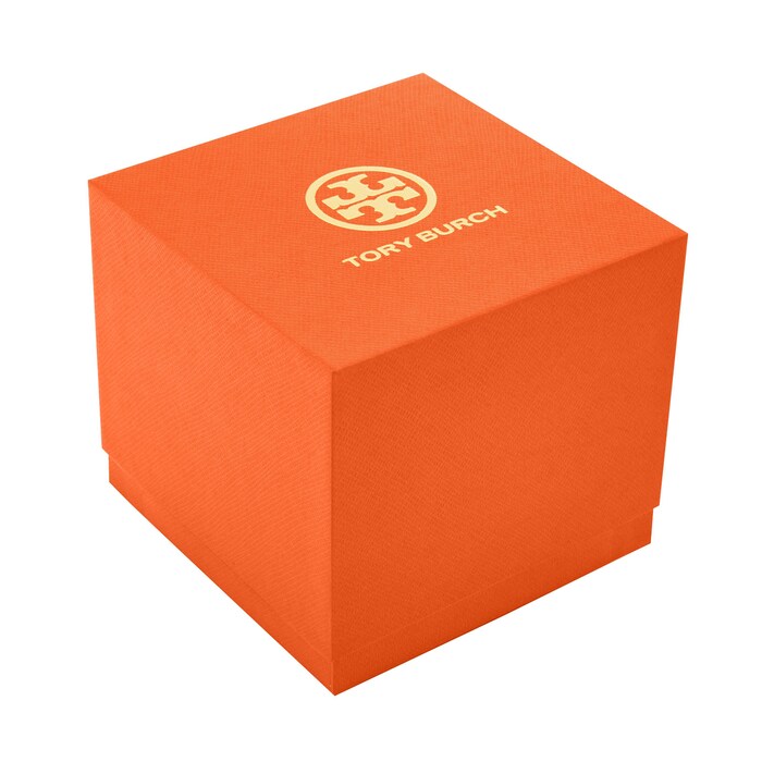 Tory Burch Oval Gold Plated Green Dial Ladies Watch