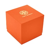 Tory Burch Oval Gold Plated Green Dial Ladies Watch