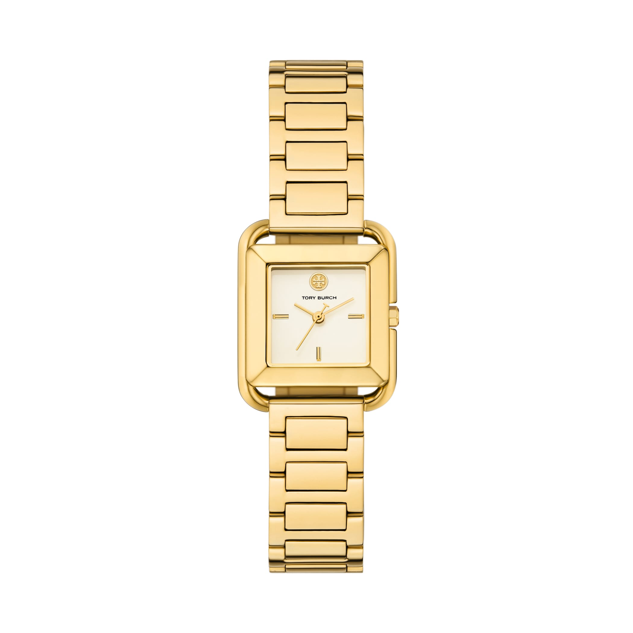 Tory Burch The Kira Square Gold Plated Ladies Watch Tory Burch The Kira Square Gold Plated Ladies Watch