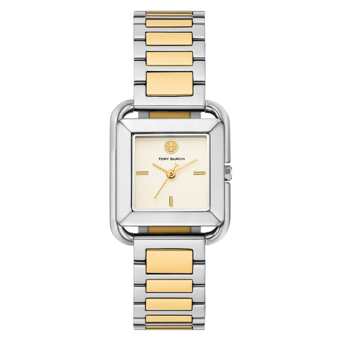 Tory Burch The Kira Square Two Tone Ladies Watch