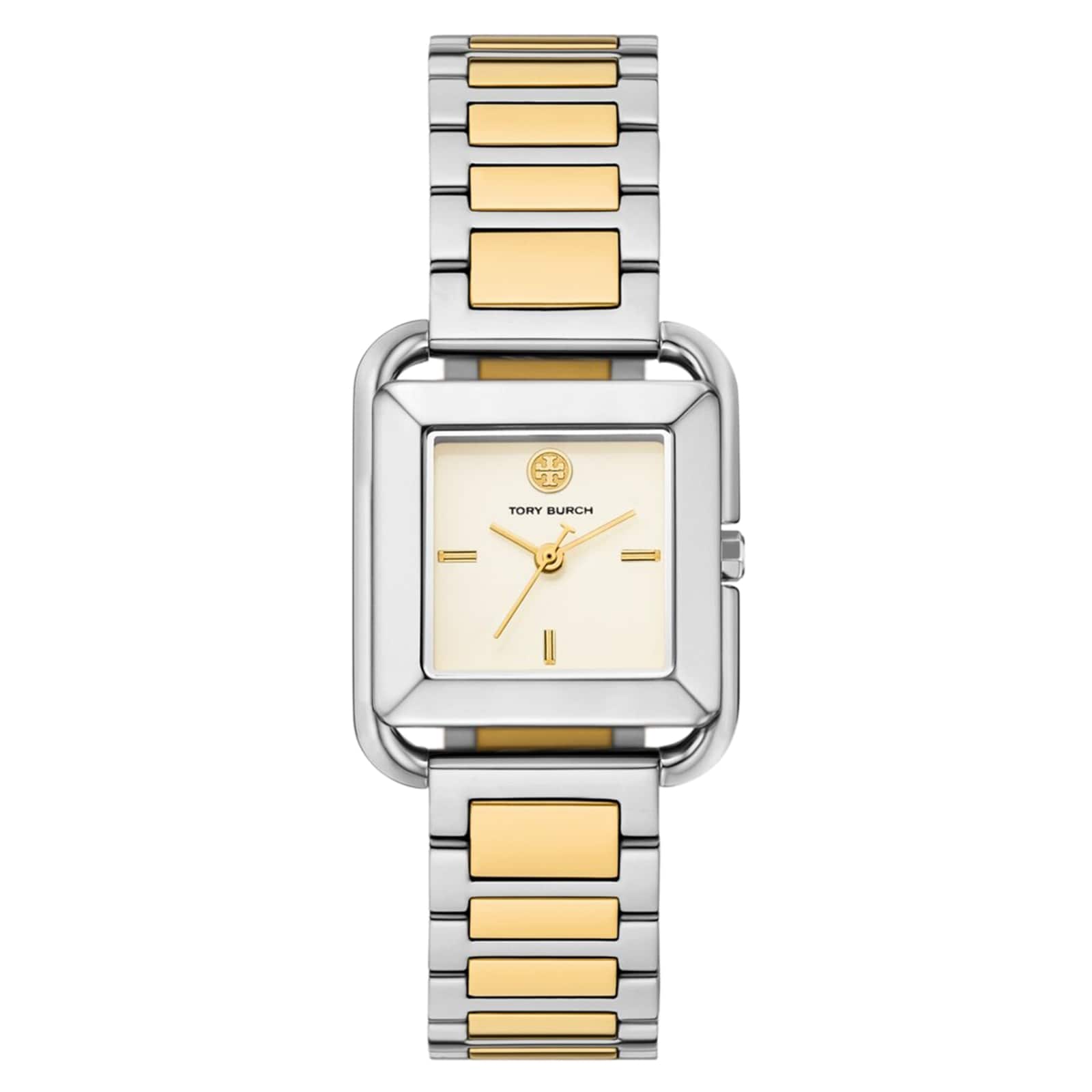 Tory Burch The Kira Square Two Tone Ladies Watch