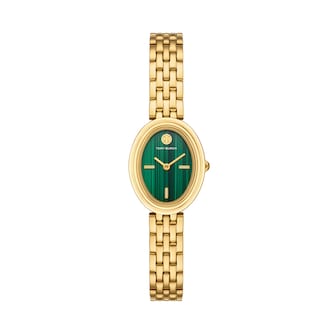 Tory Burch Oval 28m Ladies Watch Green