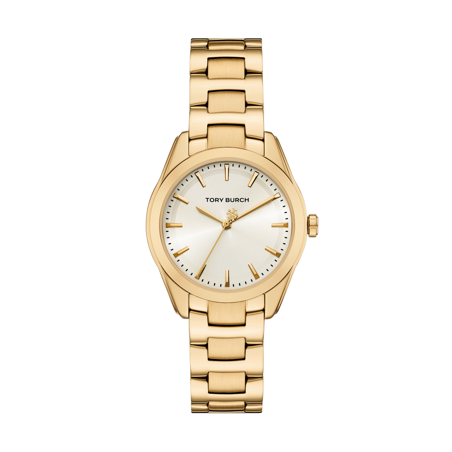 Tory Burch Miller Round 34mm Ladies Watch Cream