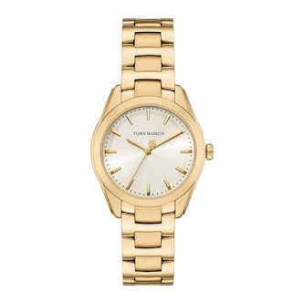 Tory Burch Miller Round 34mm Ladies Watch Cream